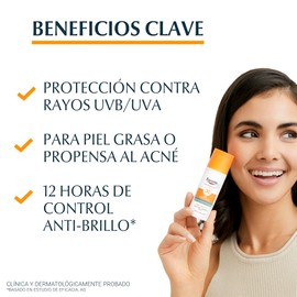 Eucerin Protector solar facial efecto mate toque seco Oil Control, , 50 ml