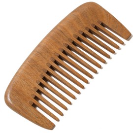 The Moreinday Wooden Wide Tooth Green Sandalwood Hair Comb for Women and Men