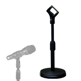 MEISO Soporte para Micrófono Ajustable de Escritorio, Soporte Multifuncional para Conferencias, Podcasts, Chat y Videos, Fácil Instalación (Negro)