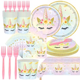 Christmas Party Supplies Christmas Party Disposable Plates, Disposable Dinner Dessert Napkins Tableware Decorations Favors for Xmas Holiday Party Decor Serves 24