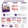 Temporary Cosmetic Denture Set for Adults – Soft Upper &