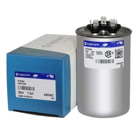 35/7.5 x 440 / Genteq GE Replacement OEM Round Capacitor - 97F9494, JC1536060, CPT01248