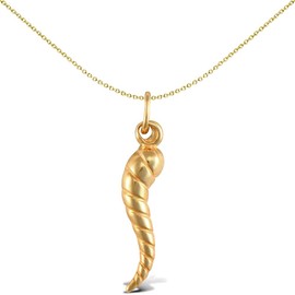 Jewelco London Ladies 9ct Yellow Gold Horn of Plenty Charm Pendant
