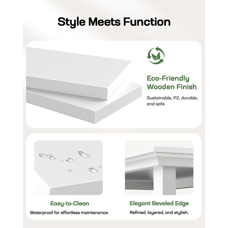 Marsail Farmhouse Coffee Table with Storage, 39.4" Wood Coffee Table