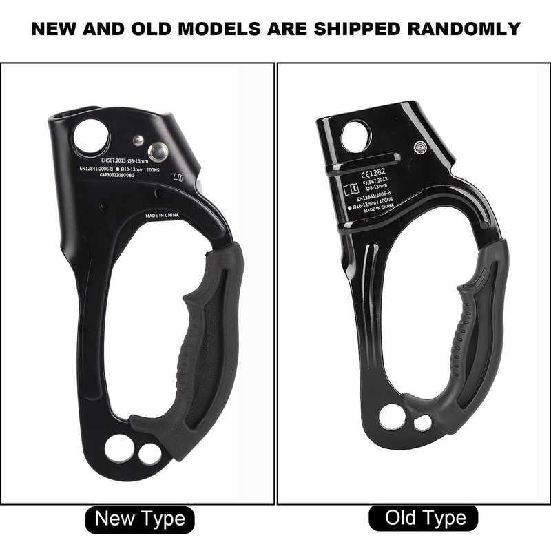 Outdoor Mountaineering Climbing Left Hand Rappelling Gear Equipment Rope Clamp