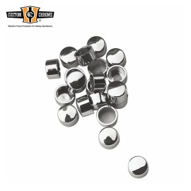 Custom Chrome Plastic Bolt Covers Fits For Harley 1/4" Allen Socket Head 20 Pack
