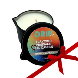 Massage Candle - Scented and Flavored for Couples, Soy Wax Relaxing Aromatherapy for Hot Pour Oil Therapy, TikTok Trend, Spa Essentials (Smokey Vanilla)
