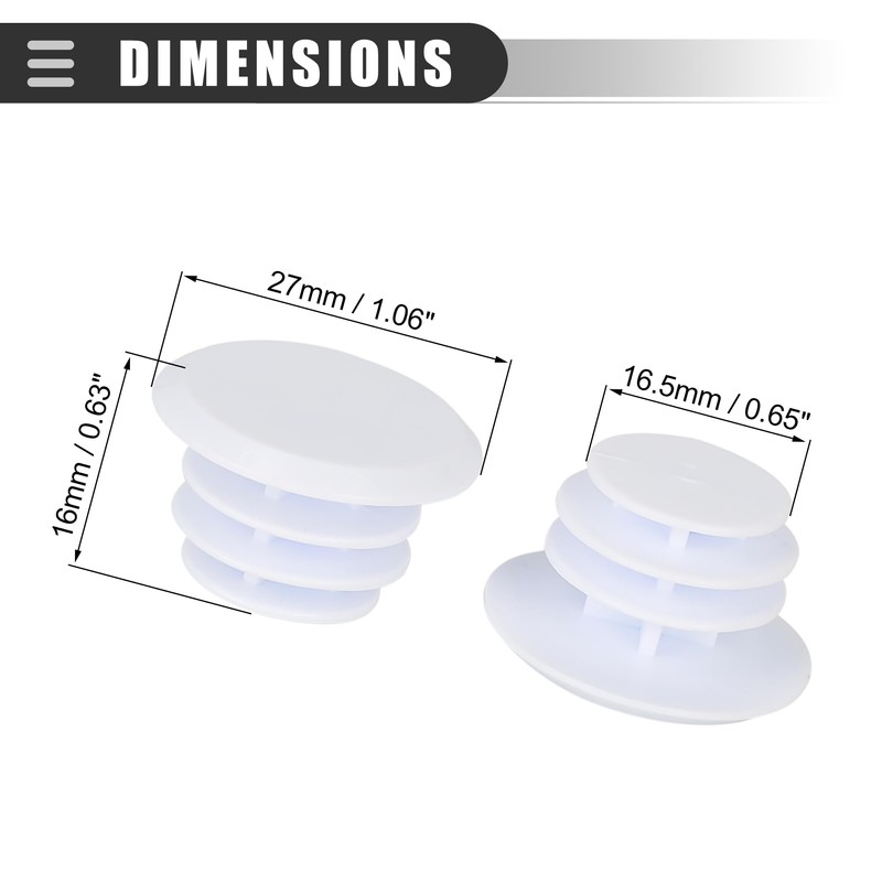 Motoforti Universal Cycling Handlebar Bar End Plugs Caps Locking Grip,