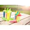 KitchenCraft Ice Lolly Mould with 4 Sipper Handles, BPA Plastic,