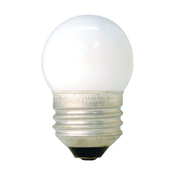 GE Lighting 41267 Nightlight Incandescent Bulb S11 Medium Screw (E26) 120V 7.5W Soft White, 12-Pack, True, 12