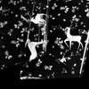 5m*80cm Christmas Deer and Snowflake Cellophane Wrapper for Hampers, QRTDXP
