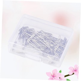 COHEALI 50pcs Stainless Steel T- for Wig Making Wig Styling Storage Box for Sewing and Craft Projects