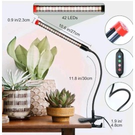 360 Gooseneck Full Spectrum Led Grow Light With Timer Switch For House Plants