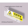 5 Pack stcky CCTV in Operations, Stickers for Windows Yellow