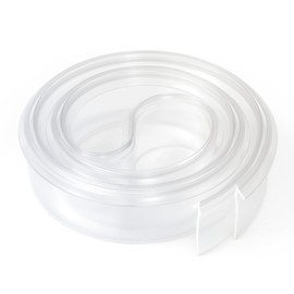 PalpitateC Shower Door Bottom Seal Clear Vinyl Shower Door Drip Sweep Fit for Framed Shower Doors Angled T Drip Sweep - 36" Framed Shower Doors Bottom Seal