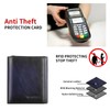 Trifold Wallets for Men Genuine Leather Large Capacity RFID Blocking,