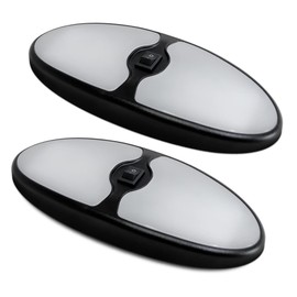 Dream lighting RV Interior LED Ceiling Lights 12V Camper Boat Dome Light Replace with Switch 450lm Bright Warm White Lighting Pack of 2