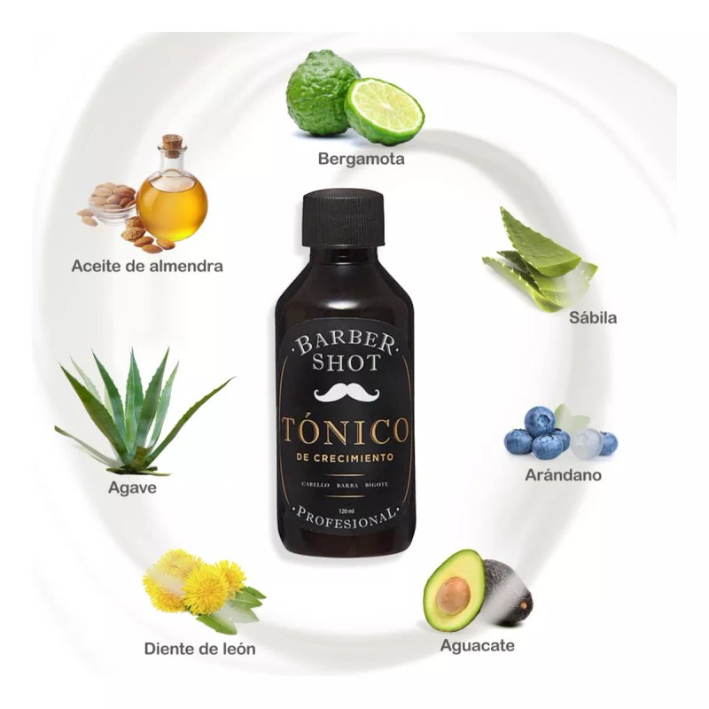 Kolor Shot Profesional Aceite + Tratamiento Con Bergamota Crecimiento Barba