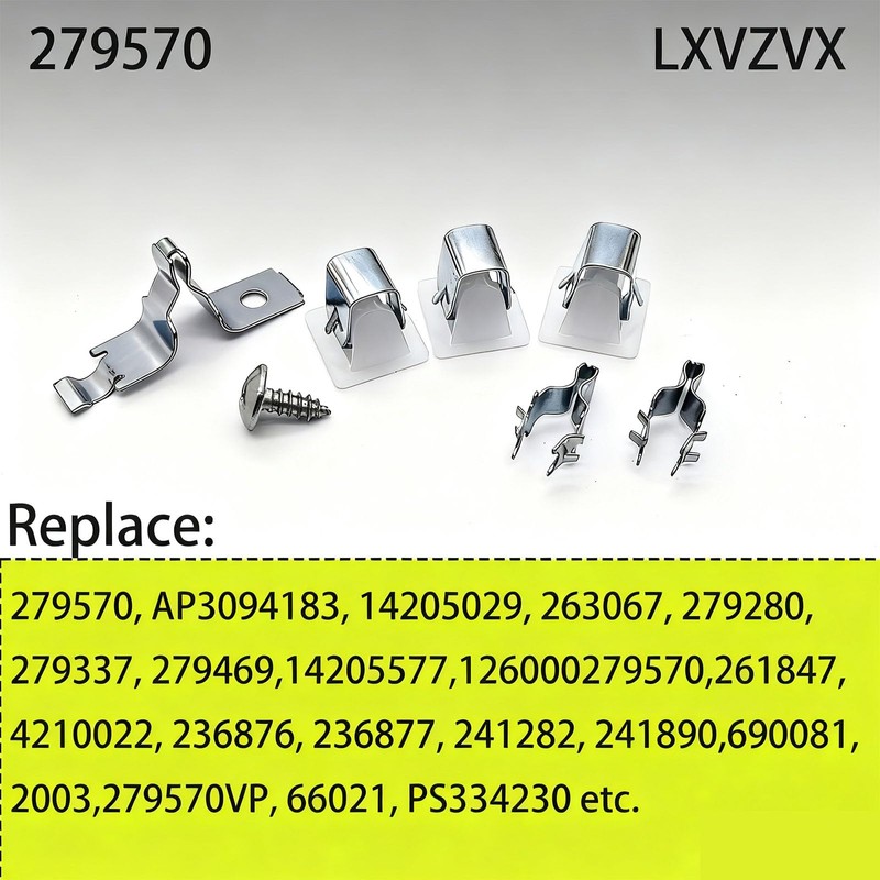 279570 Dryer Door Latch Kit ，Compatible with GE Whirlpool Kenmore