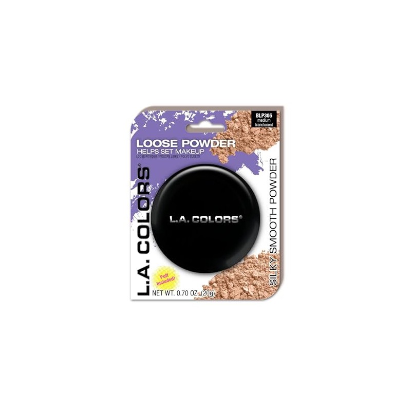 L.A. COLORS Loose Powder (carded), Medium Translucent CBLP305