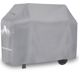 Turtle Life BBQ Grill Cover, 58 Inch Heavy Duty Waterproof 3-4 Burner Barbecue Gas Grill Covers for Weber Spirit Char-Broil Performance and Signature, Gray
