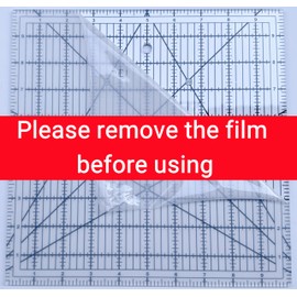 Quilting Rulers,5 Square Quilting Ruler Quilting Templates(3.5",5", 8",10",12.5"),Quilting Rulers Acrylic Rulers Fabric Cutting Ruler with Non-Slip Rings for Quilting and Sewing(White)