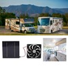 10W Solar Powered Panel Exhaust Fan Mini Ventilator Waterproof for
