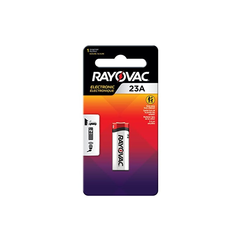 Rayovac Size 23A 12V 1 Pack Electronic Alkaline Batteries
