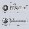 Shopexa 50pk Plasterboard Fixings, Heavy Duty Plasterboard Wall Plug Anchors