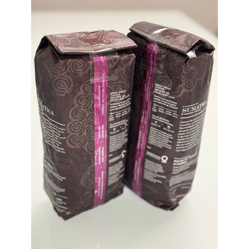 Starbucks Whole Bean Sumatra Roast. 2 Bags. 1LB