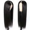Pobokix 200% Density V Part Wigs Human Hair Straight Upgrade