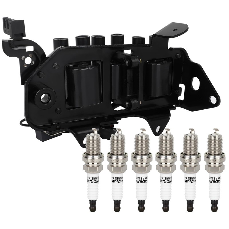 ANPART 1 ignition coils with 6 iridium Spark Plugs for