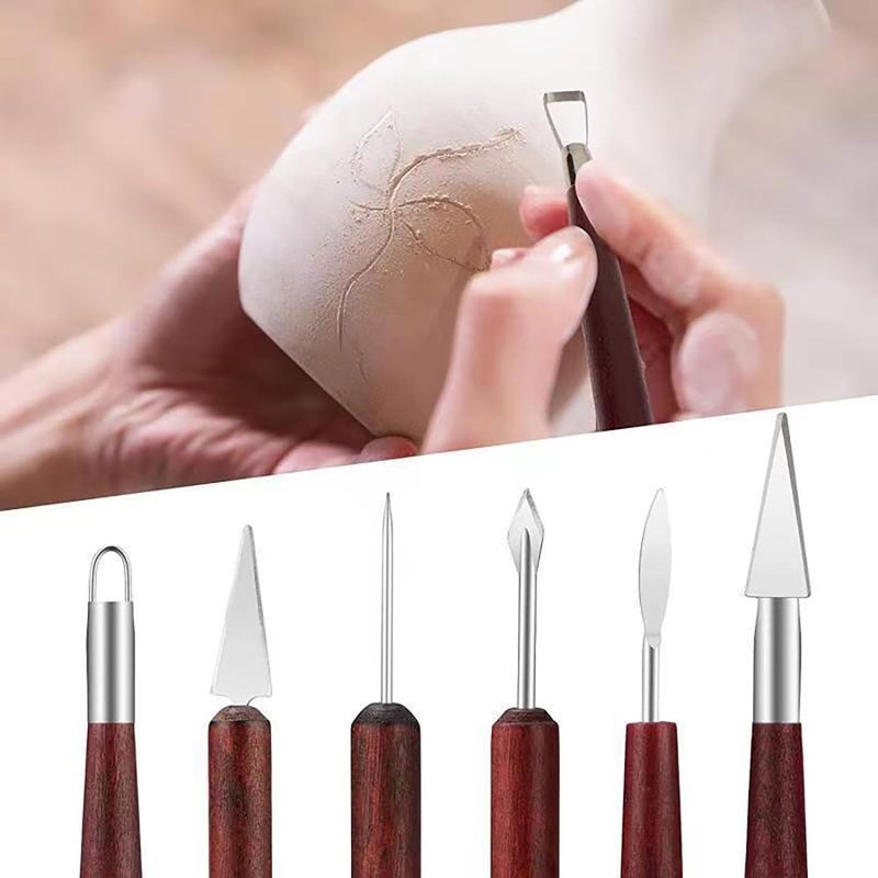LUYING Clay Carving Tools, Clay Spatula Set, Line Drawer, Clay