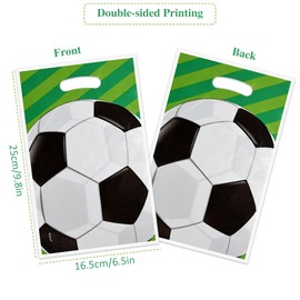 ASTARON Football Party Bags for Kids Party 30 Pcs Soccer Birthday Gift Bags, Football Party Bags Plastic Goodie Bags for Kids Favors Soccer Party Decorations Supplies
