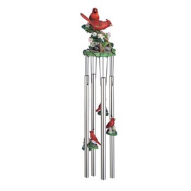 Cardinal Wind Chime with Cardinal Charms