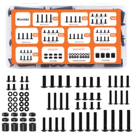 Nivithi Mounting Hardware Screws Kit with Box -Includes M4 M5 M6 M8 Replacement VESA TV Mount Screws,Washers and Spacers,with Any TV up to 80 inches