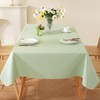 Rectangle Tablecloth,wipeable Vinyl Tablecloths with Flannel Backing,Plastic Outdoor Oil-Proof Waterproof