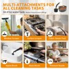 Steam Cleaner,3-Level Adjustable Handle,60.87oz Tank 15s Heat-Up,2500w Portable Steamer for