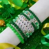 SHINUS BOHO St.Patrick's Day Green Beaded Bracelet for Women Men