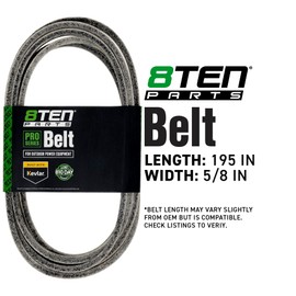 8TEN Kevlar Belt for Hustler 784207 195 x 5/8