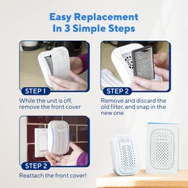 Clarifion - DSTx HEPA + Carbon Air Purifier Filters Replacement 3 Pack, Air Filter for Home, Bedroom, HEPA Filter for Air Purifiers, May Help with Dust, Odors, Smoke, Apartment Essentials