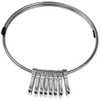 Nissa Chain Ring Keychain, 8 Rows No. 19