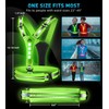 Topward LED Reflective Vest Running Gear, USB-C Rechargeable, Light Up