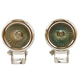 BLAZER Mini 2" Chrome Fog Lamp Driving Lights Custom Hot Rat Street Rod Chevy Ford New