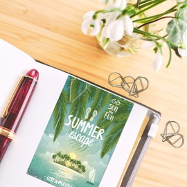 Chudian 150 Pieces Water Drop Paper Clips, Metal Paper Clips Clamps Golden Droplet Paper Clips Teardrop Paper Clips for Books Photos Posters Notes(15 * 25mm)