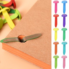 50 PCS Split Pins Paper Fasteners, Multicolor Split Pins Round Scrapbooking Split Pins Scrapbooking Brads Split Pin for Paper Craft DIY Stamping Scrapbook Office Household Supplies