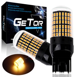 T20 LED Turn Signal, T20 LED, Amber, Yellow, Single LED Turn Signal, Amber, Orange, Yellow, High Brightness, Single LED, Built-in Canceller, Turn Signal T20 LED, 7440 Backlight, T20 LED Back Lamp, 144 Rung, 3014 SMD Polarity, 50,000 Hours or More for 12 