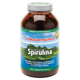 Green Nutritionals Hawaiian Pacifica Spirulina Tab X 500