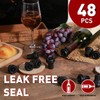 48 Pcs Wine Stoppers Vacuum for Wine Bottle, Rubber Wine