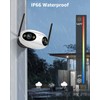 Unitoptek 2K Outdoor Security Camera, Wireless WiFi IP Cameras for